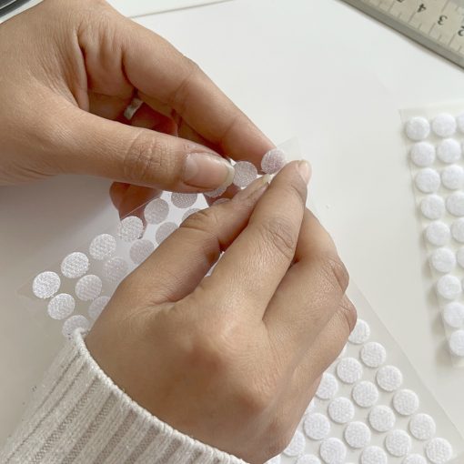 Velcro Dots Double Sided Strong Back Adhesive Hook and Loop (1 cm - 1.5 cm-2 cm) - Image 7