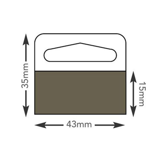 Hang Tabs Roll 35x43 mm (1000 pcs RD500gr) HT347HD
