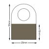 Hang Tabs Roll 35x25 mm (1000 pcs RD250gr) HT351