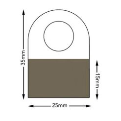 Hang Tabs Roll 35x25 mm (1000 pcs RD250gr) HT351