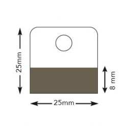 Hang Tabs Roll 25x25 mm (1000 pcs RD120gr) HT250