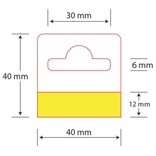 Hang Tabs Roll 50x50 mm (1000 pcs RD400gr) HT345 - Image 4