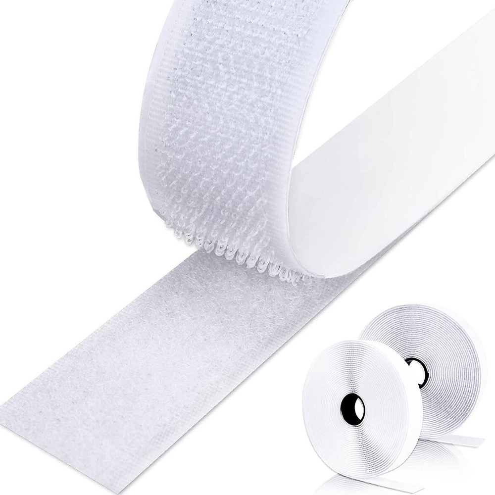 Velcro Tape 25mm x 1m Strong Self Adhesive Tape Magic Tape Nylon Sticker  Both Sided Mounting Hook & Loop Pelekat Kasut 1 Meter Hook Only