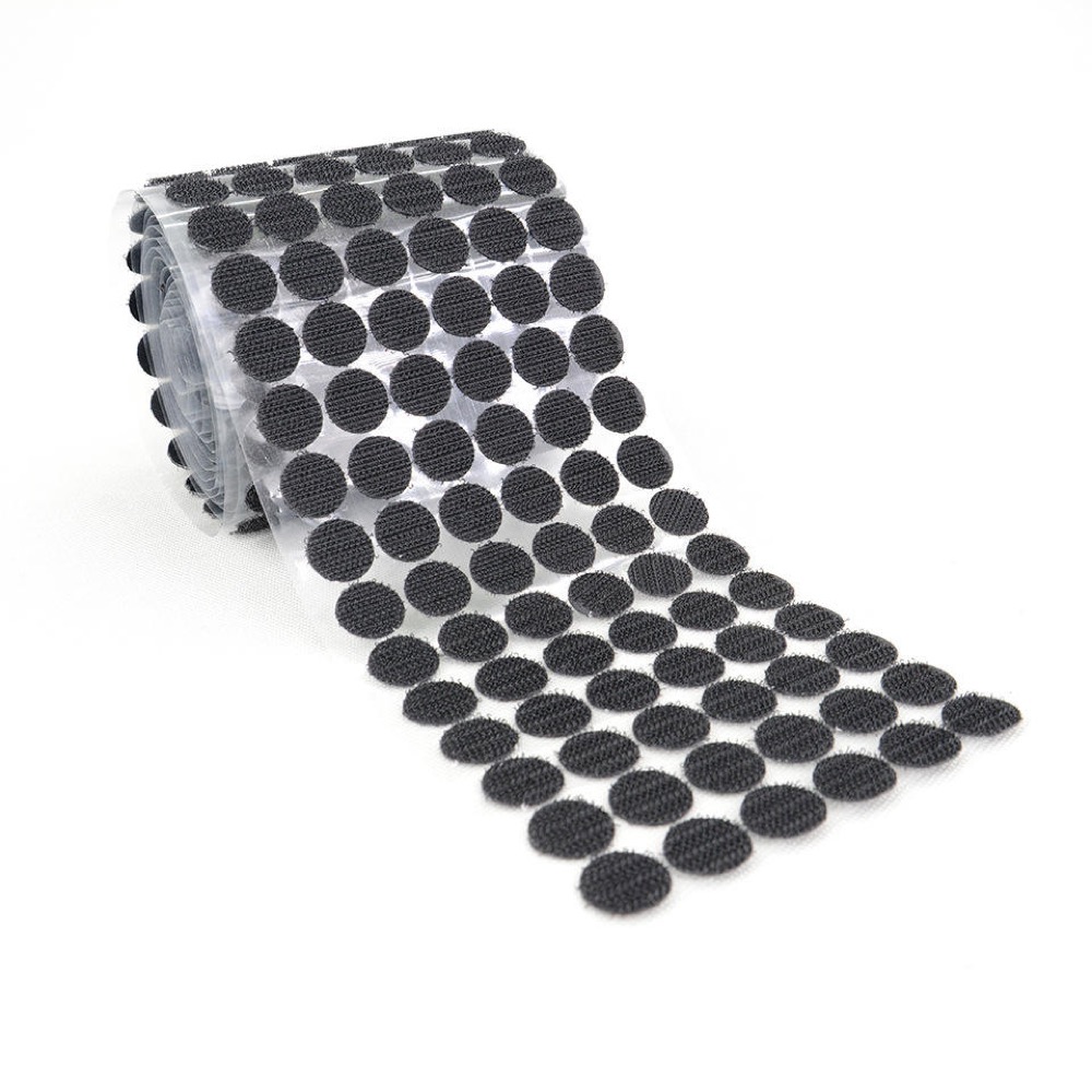 1000 Pcs 20mm Self-Adhesive Velcro Dots Glue Dots for Paper, Plastic,  Glass,Leather, Metal, Garments(Black) 